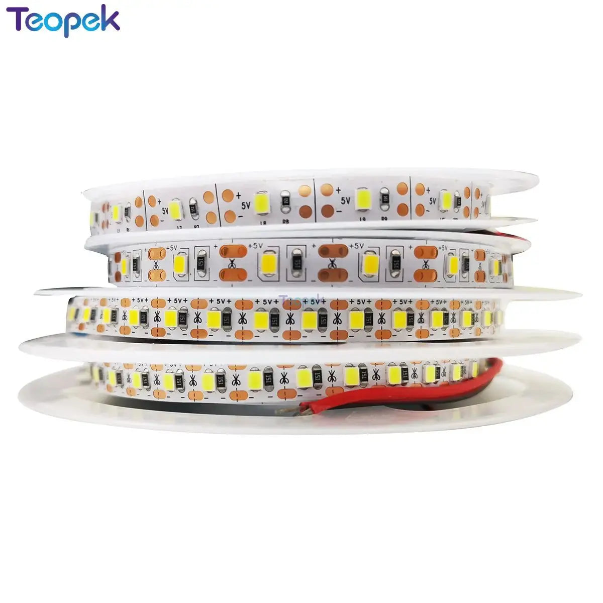 DC5V 2835 300 or 600Leds Warm White 3000k Neutral white 4500k White 6500k Flexible LED Strip 5M/roll