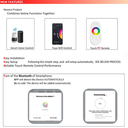 Zigbee WiFi LED Controller 12V 24V DIM CCT RGB RGBW RGBCCT LED Strip Smart Controller Work With Tuya Alexa Google Home