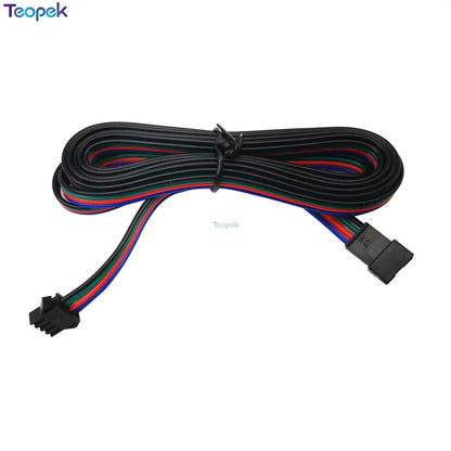 5pcs 50CM 1M 2M 5M 2Pin 3Pin 4pin Extension Cable 22AWG JST SM Plug Male To Female Wire Connector Cable