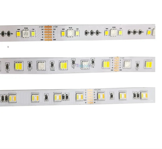 Ruban LED RGB+CCT 5-en-1 – 5m-DC12V/24V