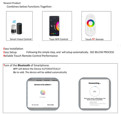 Zigbee WiFi LED Controller 12V 24V DIM CCT RGB RGBW RGBCCT LED Strip Smart Controller Work With Tuya Alexa Google Home