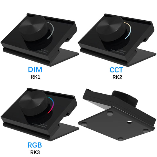 Skydance RK1 RK2 RK3 Desk Mount Rotary Panel RF Remote Controller 1 Zone Dimming / CCT / RGB LED Strip Light