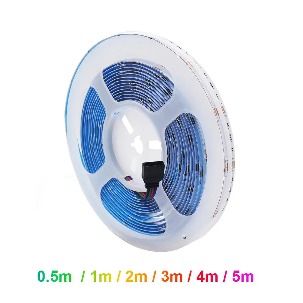 5V 12V 24V RGB COB LED Strip Light 576LED 768LED 840LED High Density Linear Lighting Flexible Tape Lamp For Home Decoration LumineaLED