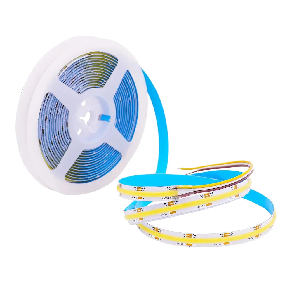 Ruban LED COB CCT – 608 LED/m, 5m, CRI90+/ 24V Dimmable