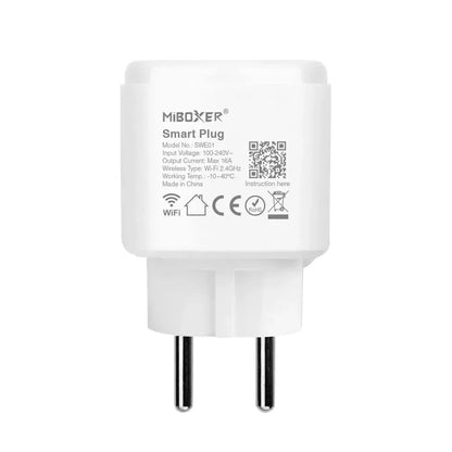 Miboxer Tuya WiFi Smart Plug 16A Socket UK EU SWE01 SWK01 Power Monitor Timing Function Works With Alexa Google Home APP Control