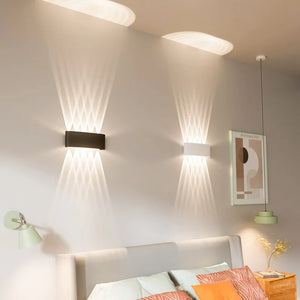 Applique Murale LED Intérieure en Aluminium Étanche IP65 - Éclairage Intérieur pour Décoration de Salon, Chambre à Coucher, Escalier à Domicile, et Extérieur