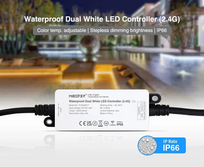 Contrôleur LED IP66 Miboxer – 2.4G RF ,WiFi et Zigbee