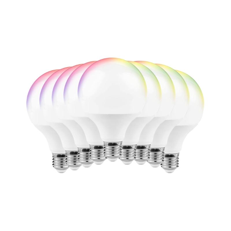 Ampoule LED Zigbee Connectée WiFi E27 11W G95 RGBW (Pack de 10)