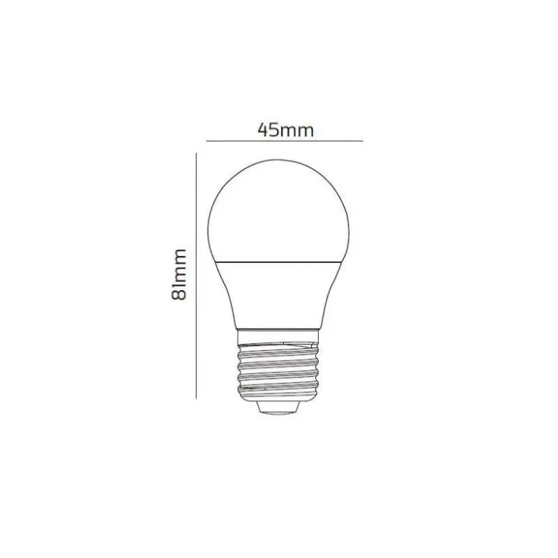 Ampoule LED Zigbee Connectée WiFi E27 4.5W G45 RGBW (Lot de 5)