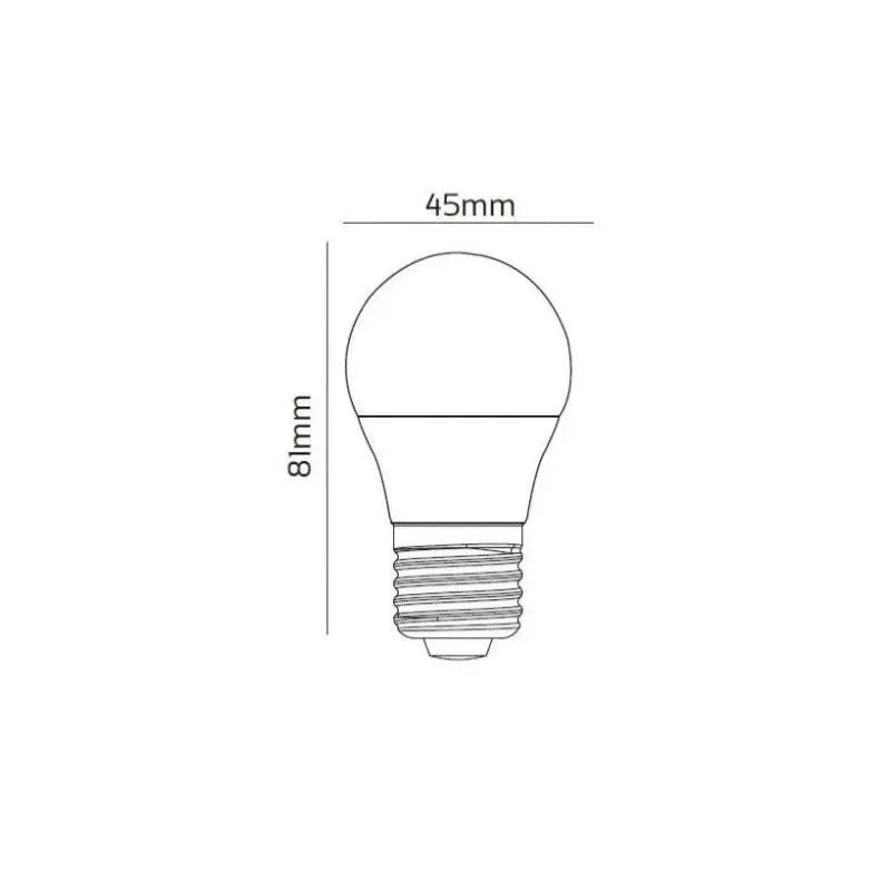 Ampoule LED Zigbee Connectée WiFi E27 4.5W G45 RGBW (Pack de 10)